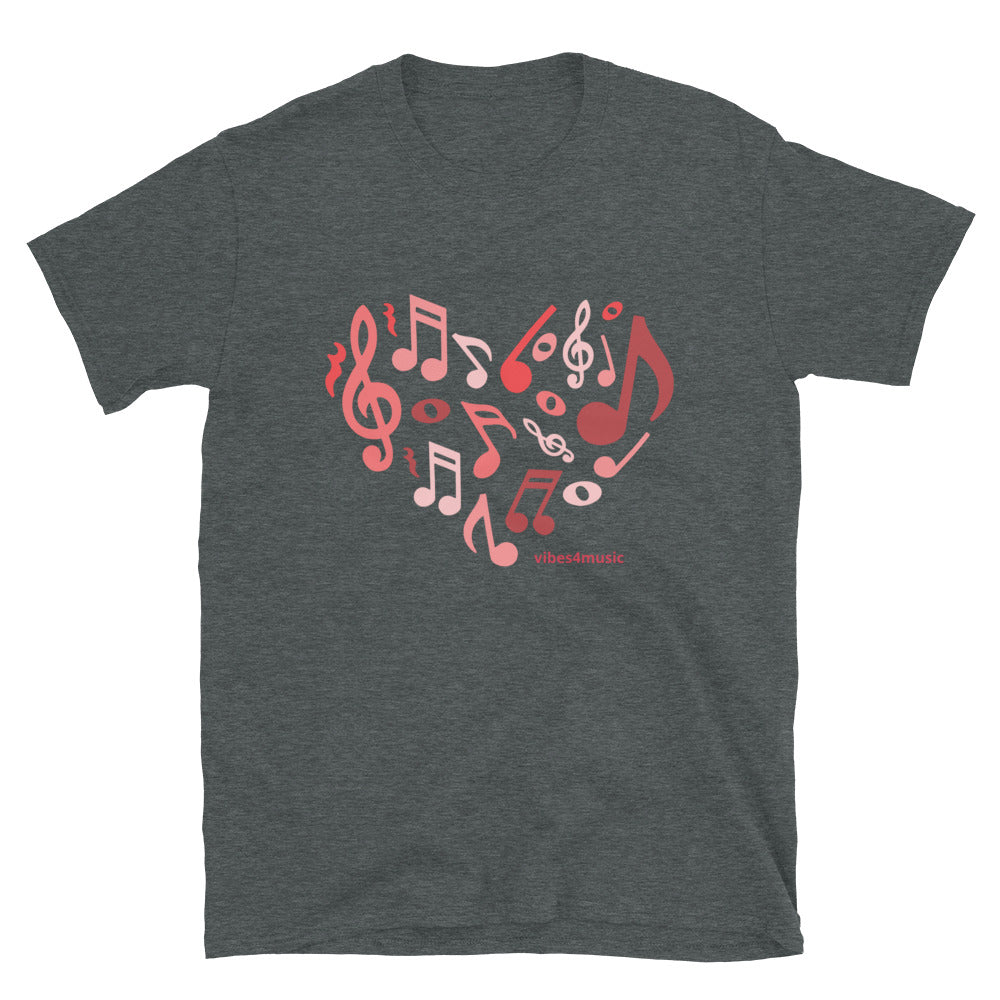 Color Heart Music Note
