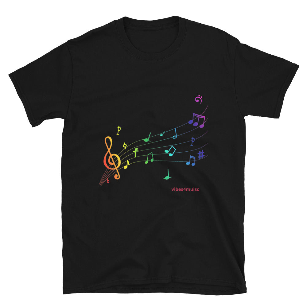 Multi Colored Music Note