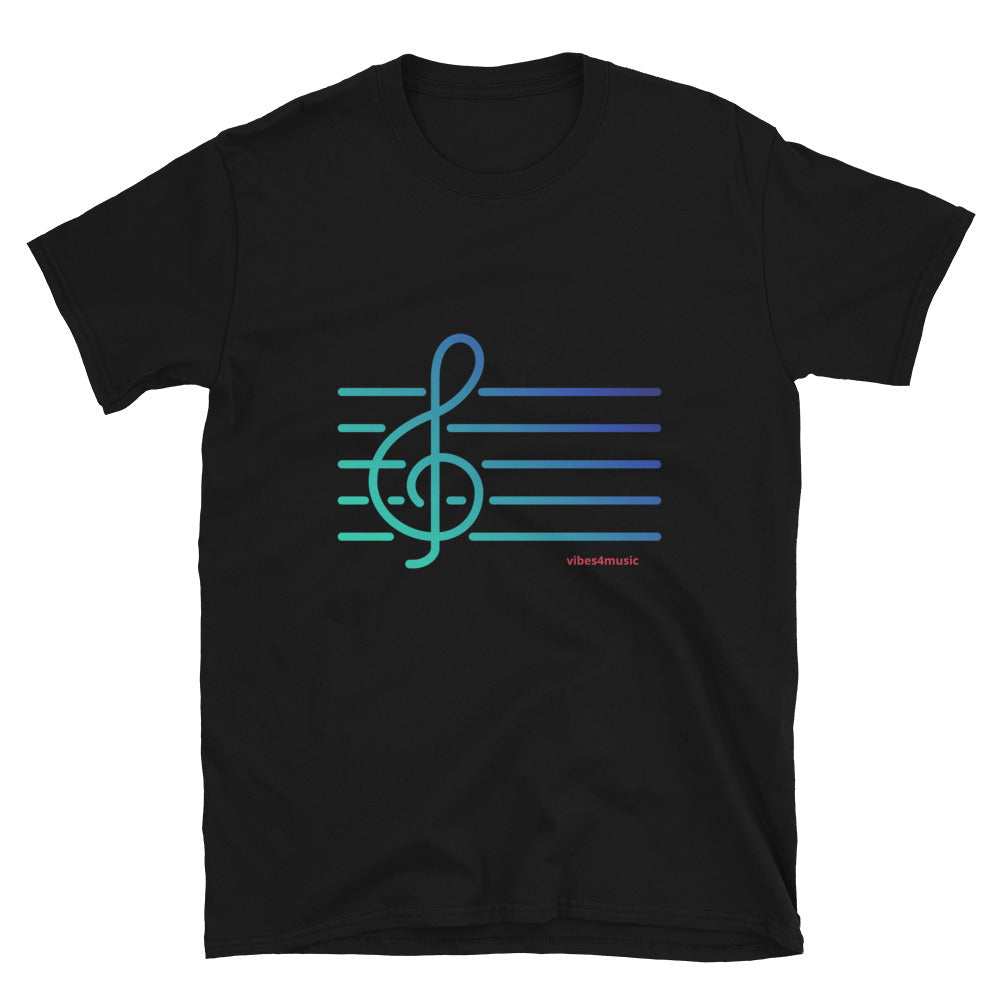 Neon Treble Clef Note