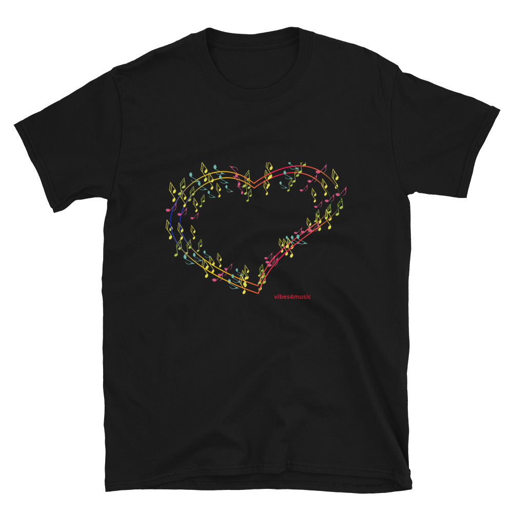Color Heart Music Note