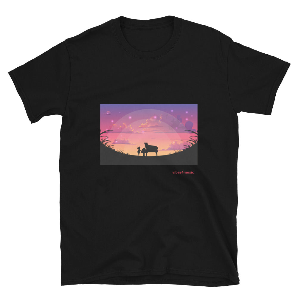 Silhouette Piano Playing