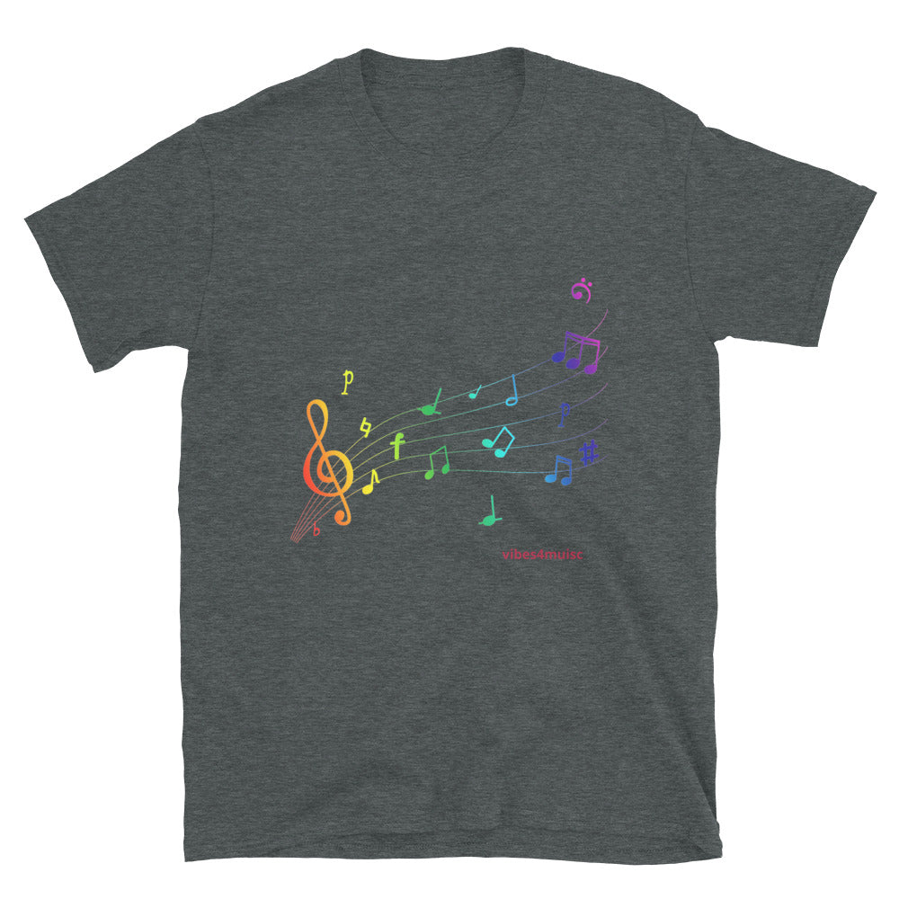 Multi Colored Music Note