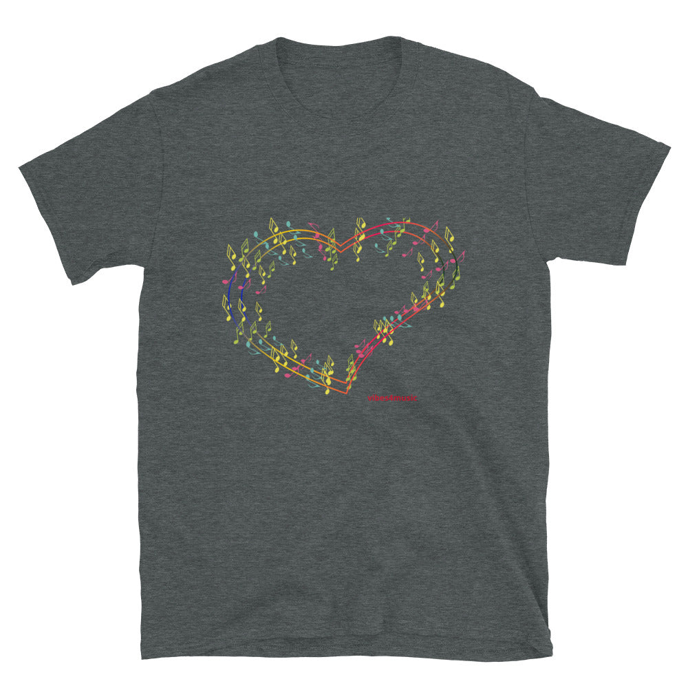 Color Heart Music Note