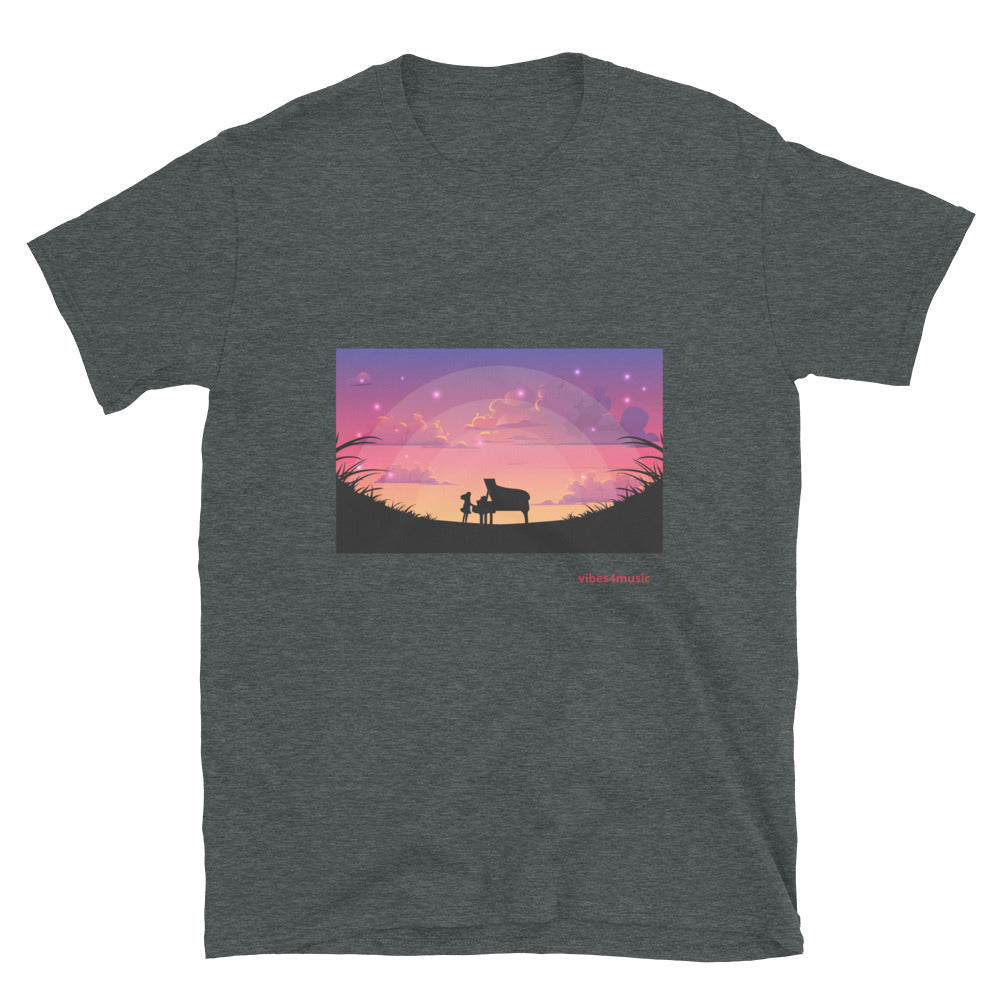 Silhouette Piano Playing