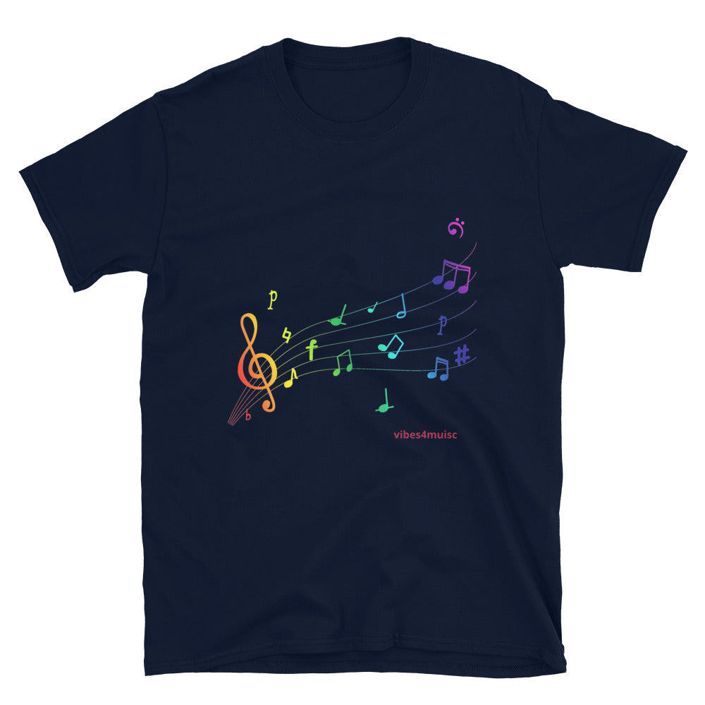 Multi Colored Music Note