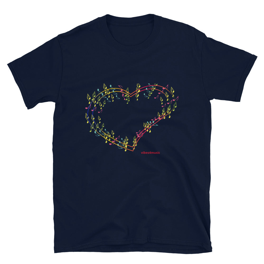 Color Heart Music Note