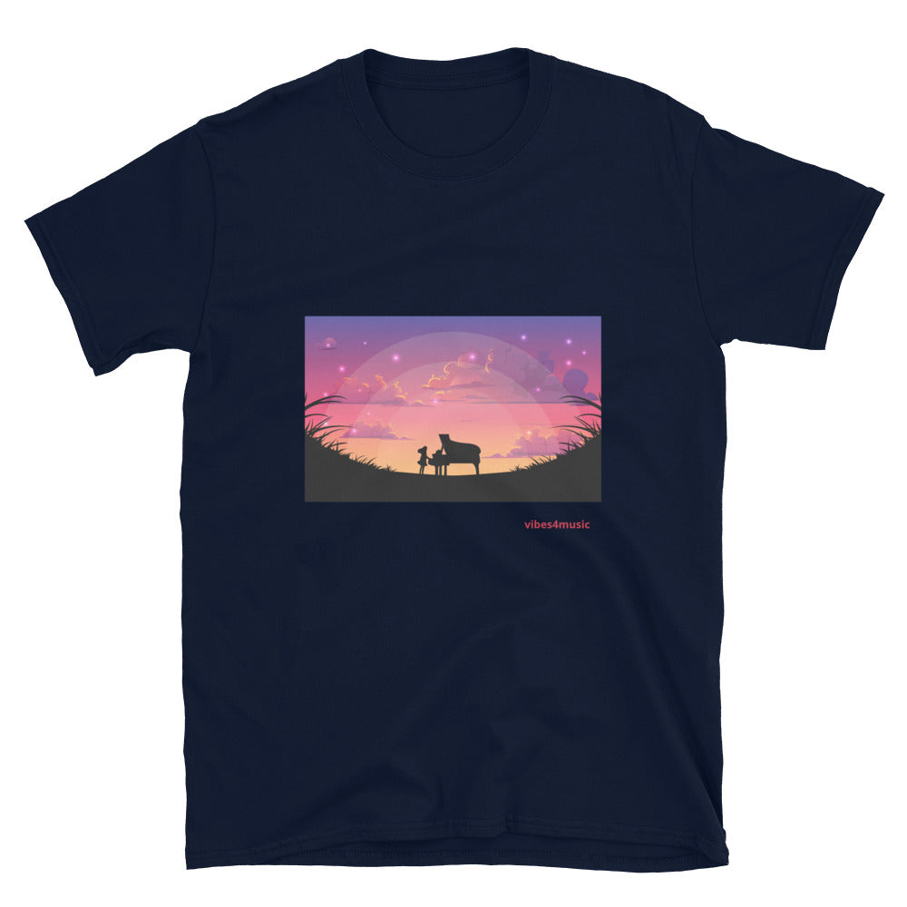 Silhouette Piano Playing