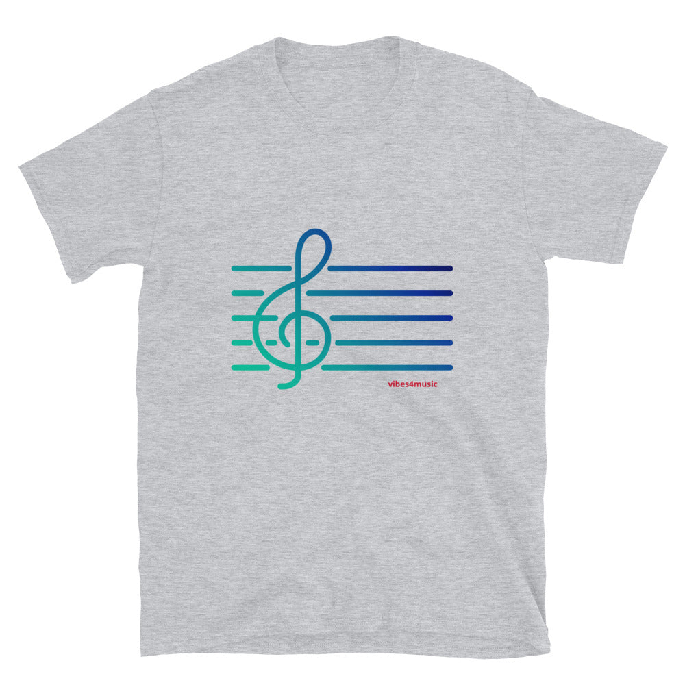Neon Treble Clef Note