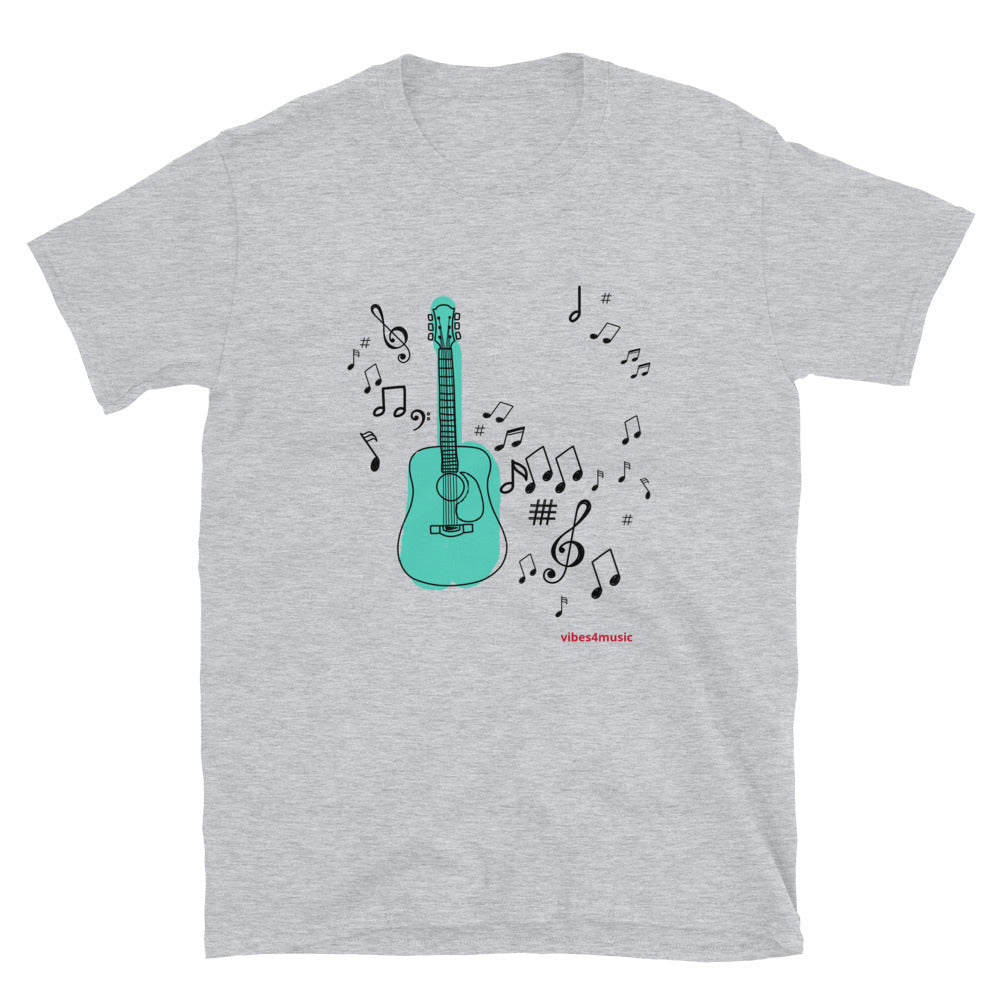 Teal Guitar Note