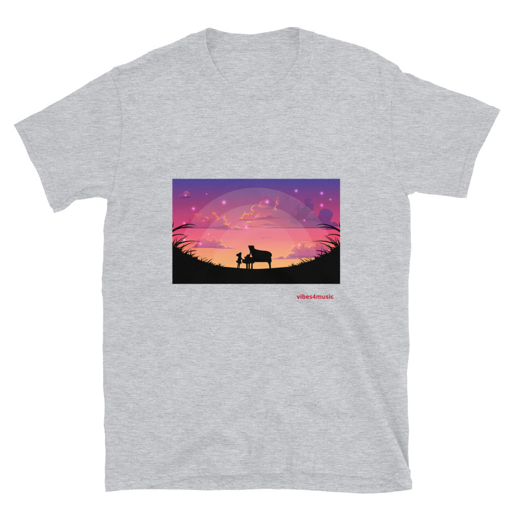Silhouette Piano Playing