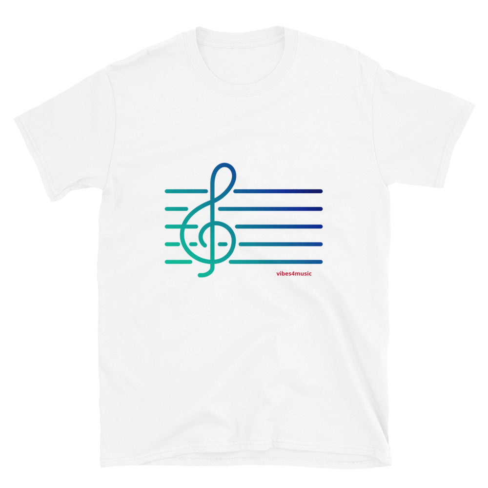 Neon Treble Clef Note