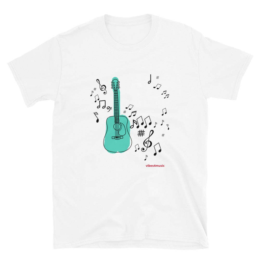 Teal Guitar Note