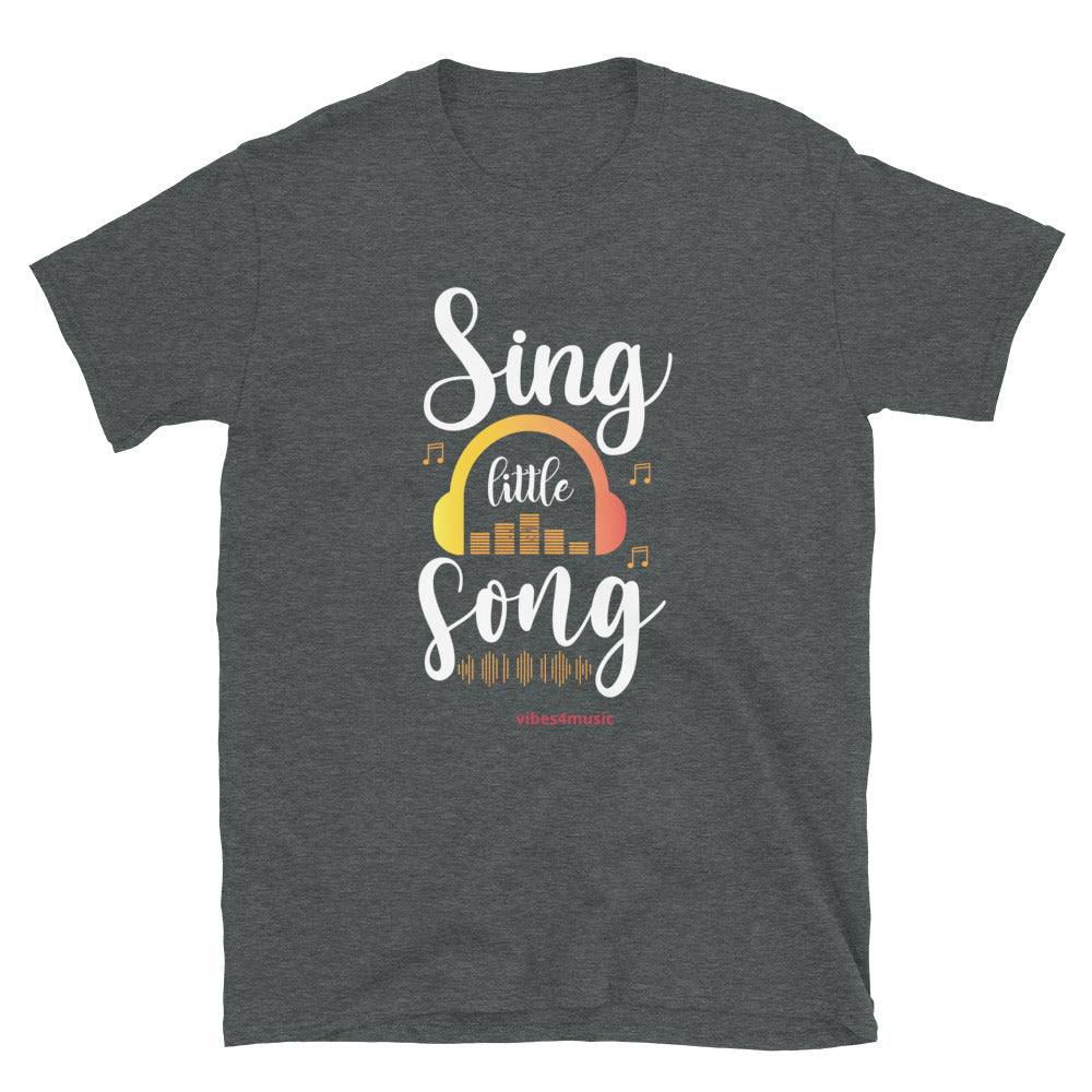 sing a little song heather grey music t-shirt