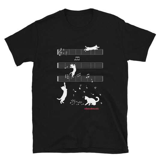 Unisex Music Themed t-shit | Cat Music | Vibes4Music