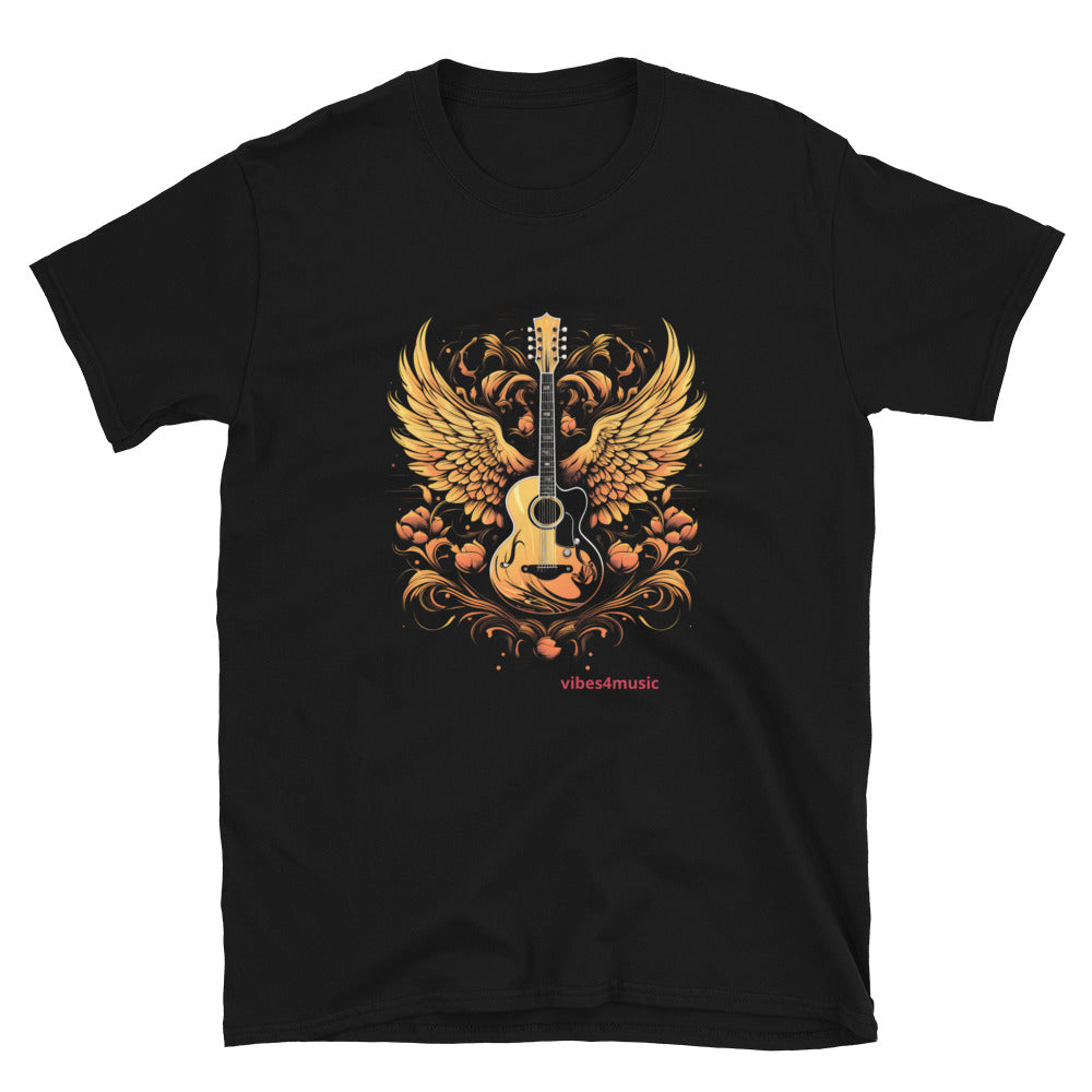 Brown Wing Guitar | Music T-shirt | Vibes4Music