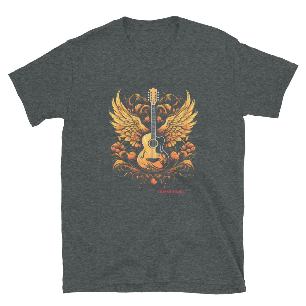 Brown Wing Guitar | Music T-shirt | Vibes4Music