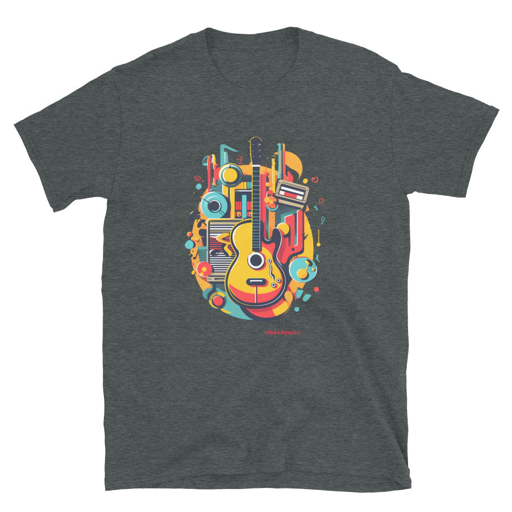 Abstract Guitar Graphic Tees | Music Clothing | Vibes4Music