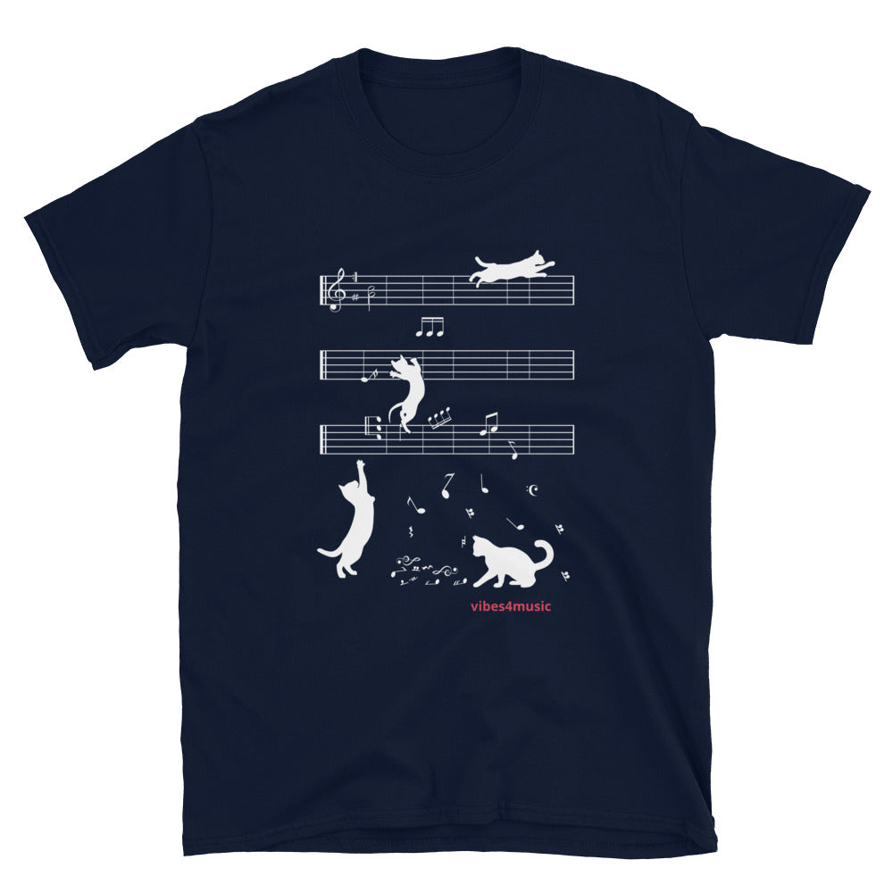 Unisex Music Themed t-shit | Cat Music | Vibes4Music