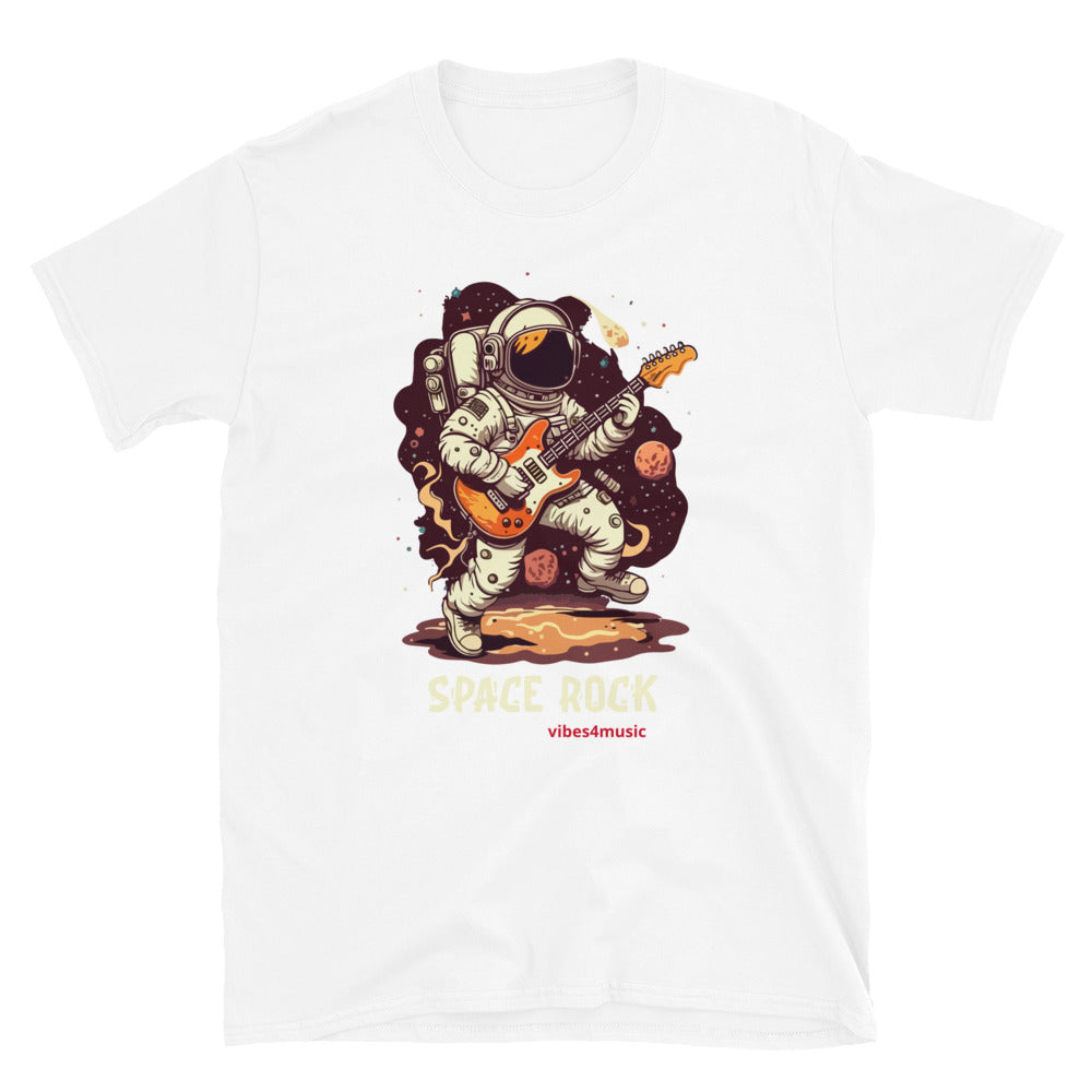 Astronaut Space Rock Guitar T-Shirt | Music Graphic Tees | VIbes4Music